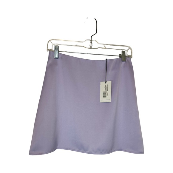 WeWoreWhat Dresses & Skirts - NWT weworewhat lavender satin mini slip skirt size small night out flirty
